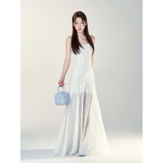 
[Onoberry] Sweet spring and summer temperament, lace floral waist-hugging and slimming fairy-like dress BL9766 Shirt + skirt A (small version) M110Jin [Jin equals 0.5 kg] All size