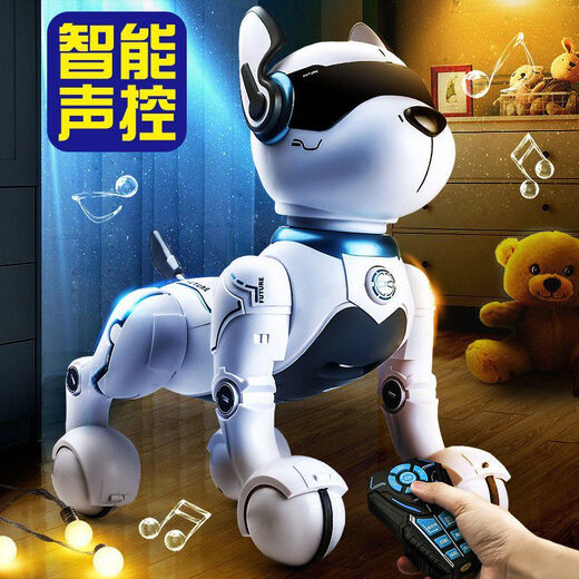 Kinder wangwang Team intelligent erfassen tanzt Roboter Sprachkontrolle Fernbedienung Programmierprogrammierung Spezialer Stunt Roboter Dog Jungen Spielzeughund Milchpulver 丨 536 Zweite Generation intelligente Roboterhund Voice Mutual