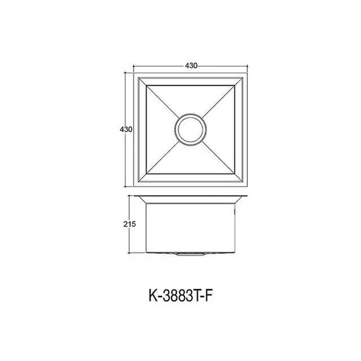 K-3881388397830T-FP-NA珀丽斯斯莱厨房水槽单双槽厨盆 K-3883T-F/P-NA
