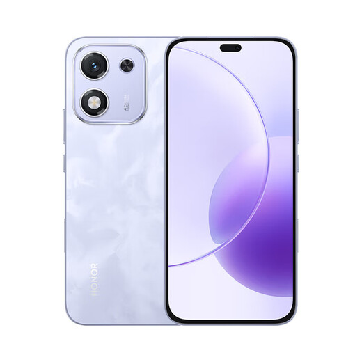 Honor X70i 15% national subsidy 5G mobile phone 100 million pixels AI camera button Large screen AI High-bright OLED eye protection screen Ultra-thin Magnolia Purple 8GB+256GB Official standard configuration