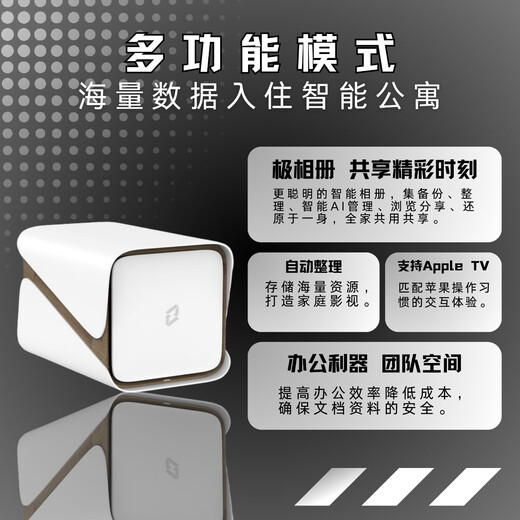 Extreme Space NAS Home Network Storage Smart Hard Drive Host Upgraded Version Z4Pro Performance Version Personal Private Cloud Hard Drive Home Cloud Storage Server Pearl White Z4Pro Performance Version-Eight-Core 16G No Built-in Hard Drive