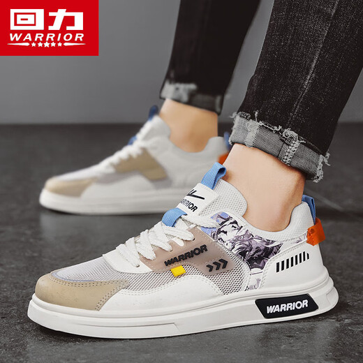 
Warrior men's shoes summer versatile mesh shoes men's breathable casual shoes men's L758N khaki gray 42