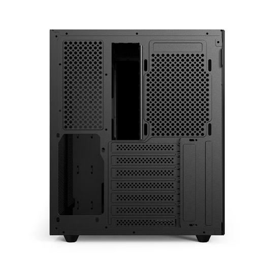 Shuoyi Kunpeng CH2+ CH3+ desktop computer ATX main case white side transparent curved glass sea view room small size chassis case game e-sports 240 water cooling curved glass Kunpeng CH2+ black