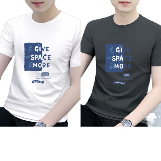 Camiseta de manga corta para hombres nuevos en el cuello redondo y cuello redondo