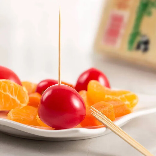 Electric toothbrush oral care artifact accessories double-ended bamboo pick toothpick household commercial wholesale electric toothbrush battery model about 480 toothpicks (6 bags)