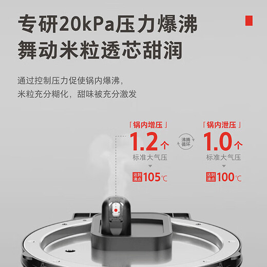 Cuiseur à riz sous vide à plusieurs étages Toshiba (TOSHIBA) IH Cuiseur à riz sous vide 40H Chaudron en cuivre forgé à fond de 5 mm d'épaisseur Poêle antiadhésive Cuiseur à riz subventionné par l'État de 3 L pour 1 à 6 personnes Chaudron en cuivre forgé à fond de 5 mm d'épaisseur Cuiseur à riz sous vide de 3 L Cuiseur à riz frais à pression