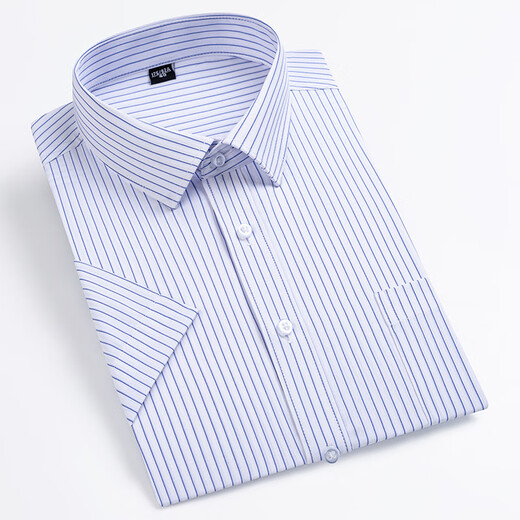 Jinlilai Camisa de manga corta para hombres 2025 Comercio de mediana edad de verano Versátil Versátil y transpirable