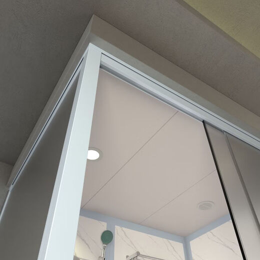 Jomoo's new integrated shower room bathroom integrated toilet mobile integrated bathroom household partition door waterproof toilet 140*110 front door does not include toilet and does not include steam