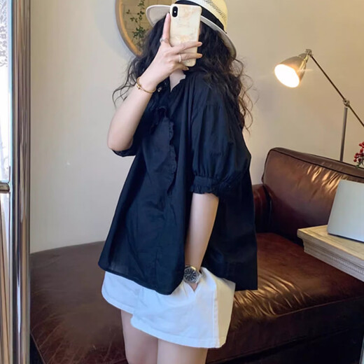 Miao Yijia white shorts women's casual pants autumn loose hot girl running sports super shorts showing leg length hot pants outer wear elastic waist loose shorts white XL recommended 105-120Jin Jin equals 0.5 kg