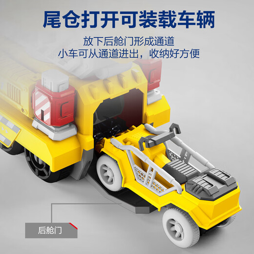 Idol Cat (Idol Cat) Track Alloy-Auto-Puzzle-Spielzeug für Jungen Geburtstagsgeschenke für 3-6 Jahre alte Jungen und Babys Kindertag Crane [2 Alloy Car + Off-Road Vehicle + Exquisite Geschenkbox] [Gleiches Modell für Sam] kann Wasser für zwei, drei, vier, fünf und sechs Jahre sprühen