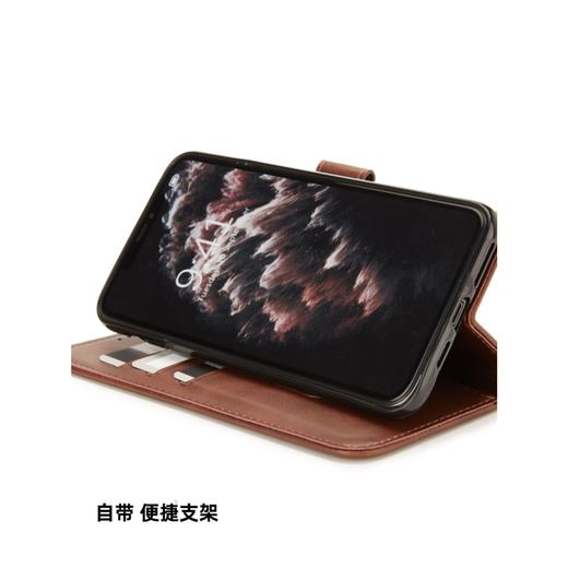 Shiqifan is suitable for vivoy38 mobile phone case flip-top leather case mobile phone case flip-top protective cover wallet type card holder anti-fall and wear-resistant front and rear full-cover leather case brown + same style leather cord vivoy38
