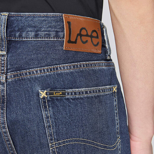 Lee [Ended by Zhang Linghe] The same 25 new product in the mall 753 comfortable mid-waist straight dark blue men's jeans dark blue 32