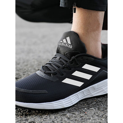Adidas men's shoes summer new mesh sneakers men's lightweight couple black samurai wear-resistant women's shoes running shoes JQ9716 36