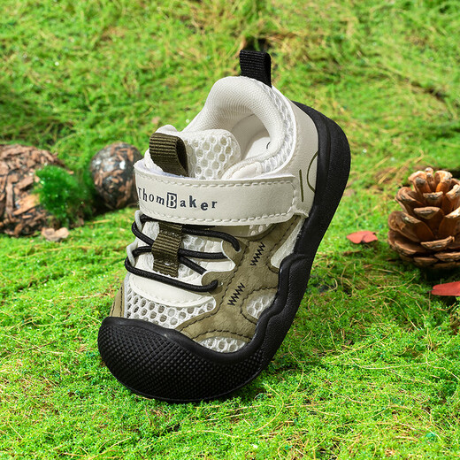 Tombeck zapatos para niños para niños para niños para zapatos de malla de primavera y verano para zapatos de bebés para zapatos funcionales suaves para zapatos para niñas para verde militar 18