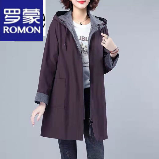 Romon (Romon) Luxurant luxe de grande taille pour femmes de grande taille pour femmes de grande taille de la femme et des vêtements de printemps et d'automne de la mère de la mère de l'âge moyen de l'âge moyen de l'âge de l'âge de l'âge moyen