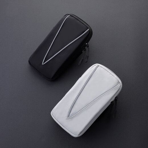Ziwu dry running mobile phone arm bag for men and women outdoor sports fitness running equipment mobile phone carrier protective mobile phone bag wrist cover 085 nylon arm bag gray