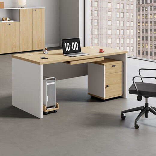 Kejiang office desk and chair combination writing desktop computer table small desk 1.2 meters (single table) - E0 grade environmental protection board