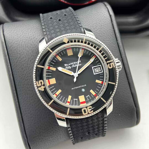 [Second-Hand 99 New] Volle Set von Boxkarten Blancpain Fifty Fathoms Series Swiss Watch Men's Mechanical Watch Gold Watch Famous Watch Diving Chronograph Second-Hand Luxury Men's Watch 5008B-1130-B52A Barracuda 40.30 mm