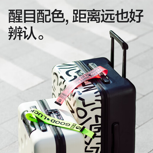 Bulaimei Koffer Check-in und Anti-Lost Gepäck Tag Fashion Tag Orange Snaptyp