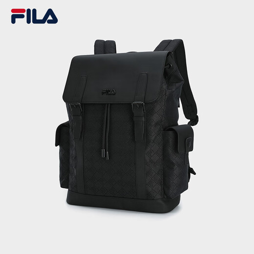 Fila Fila Men's rackpack 2025 Осень Новый ретро-модный флип-рюкзак для компьютерной сумки рюкзак школьная сумка Black рядом с Black-bk xs