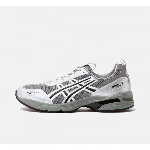 Asics XFREJAWEWER joint brand GEL-1090v2 electroplated silver retro running shoes for men and women. Official authentic electroplated silver 1203A254-020 43.5 half a size