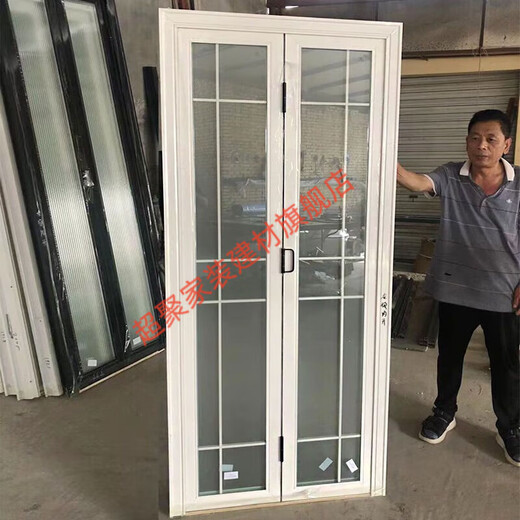 Meikejie folding door titanium magnesium aluminum alloy glass bathroom kitchen balcony partition hanging rail door simple customization main picture