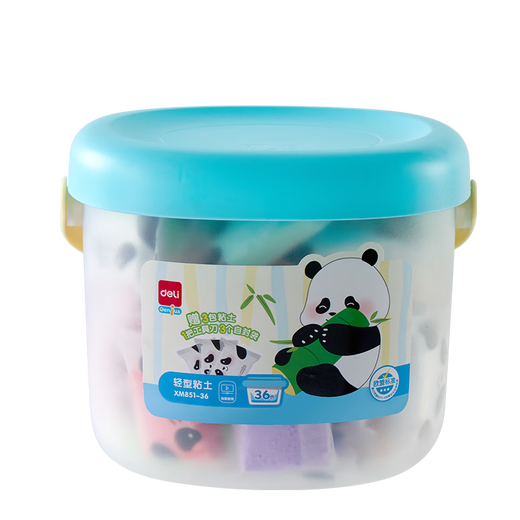 Deli 36 Color Barrel Ultra Light Clay Safety Juguetes para niños Regalo de cumpleaños Regalo de plastilina Arcilla arcilla