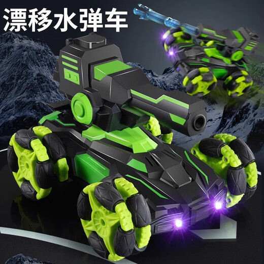 Ospiro Deutsch Qualität Fernbedienung Auto Allradantrieb Offroad Elektrische Verformung Fernbedienung Auto Drift Kinder Tank Spielzeug rollende blaue verformbare Wasserbombenstunt-Auto Sechsradantrieb Drei-Elektrik