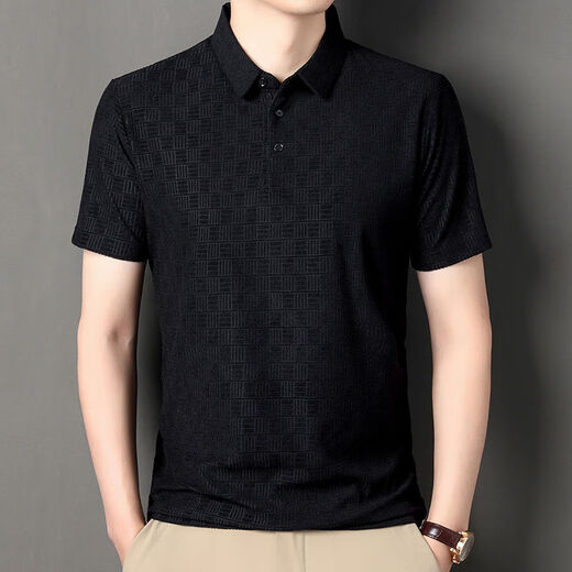 
Bilebeifen middle-aged men's Polo shirt for men in summer 2025 new men's short-sleeved T-shirt loose and casual 9901 khaki short-sleeved 165/84A100-120Jin[Jin equals 0.5 kg] All size