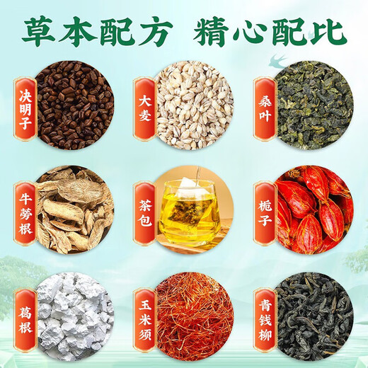 
Beijing Tongrentang Qingqianliu Corn Scarf and Mulberry Leaf Tea can be used with Pueraria root blood frosting and fat-pressing medicine uric acid chrysanthemum health tea soaked in water 3 boxes* Super value pack