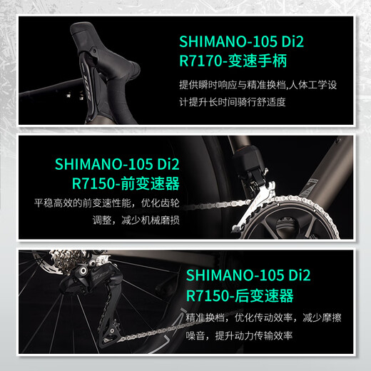 萨瓦SAVA驭风R7全碳纤维公路车R7170电子变速24速弯把超轻自行车纯油碟 炫彩白【R7170电变-波浪轮】 47 S【建议168cm-175cm】