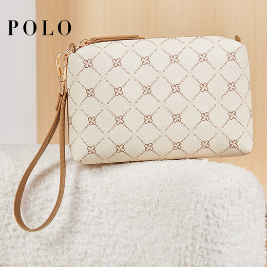 POLO clutch bag women's handbag large capacity printed double-layer handbag versatile wallet coin wallet birthday gift