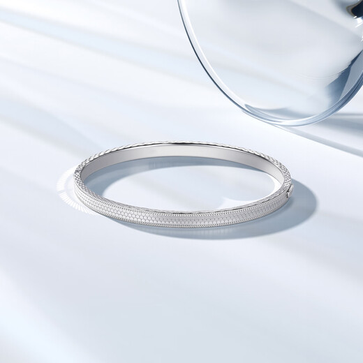 Chao Acer Platinum Bracelet PT950 Bracelet Bracelet Brilliant CNC Gift for Girlfriend Priced labor cost 1500 yuan 13.75g, diameter about 5.8cm
