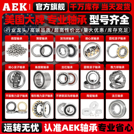 AEK/艾翌克 美国AEK高精度深沟球轴承 6202-2RS 橡胶密封 尺寸15*35*11