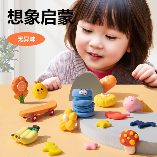Deli 12 Farbe Ultra leichter Ton plastizine lehm handgefertigte Kunst DIY Geschenk Spielzeug Schonfarbe Tont Handeimer Kinder Schreibwaren Geburtstagsgeschenk Rosa