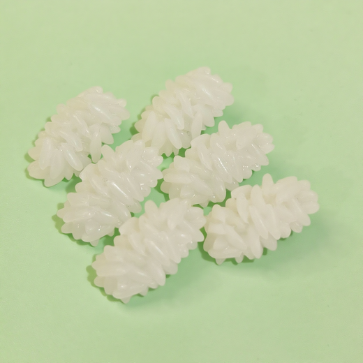 ins仿真米饭发夹搞怪米粒鸭嘴夹趣味学生边夹刘海夹创意饭团发卡 米饭发夹2件