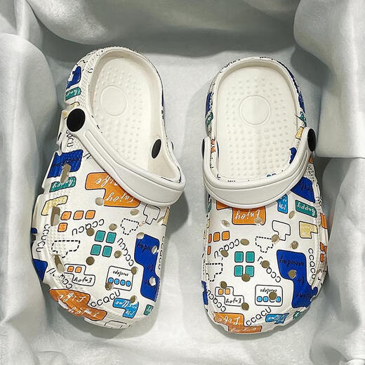 Pushui Fangfang Children's Slippers Soft Sof Sole Anti-Slip Shoes Baby Sandals Chaussures Bleu 30