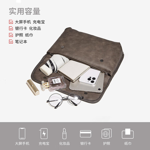 
AnySmicSUSTYLE International First-line Brand Retro Crossbody Bag Chest Bag 2025 New Niche Commuter Casual Waist Brown