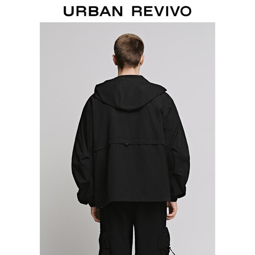 UR2025 new autumn men's casual workwear style multi-pocket ultra-loose jacket UUV150025 black S (XS-S)