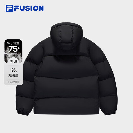 FILA FUSION Fila trendy brand couple style down jacket 2025 winter loose warm hooded jacket