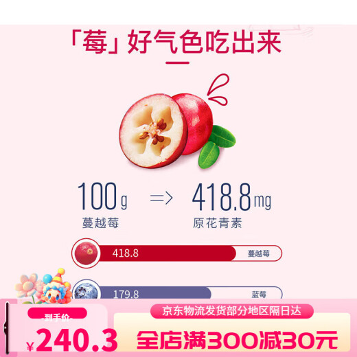 Fruits confits à l'océan importés des États-Unis, canneberges séchées, réduction du sucre 50 originaux de pâtisserie, nouvelle saveur d'origine + réduction du sucre 1049g