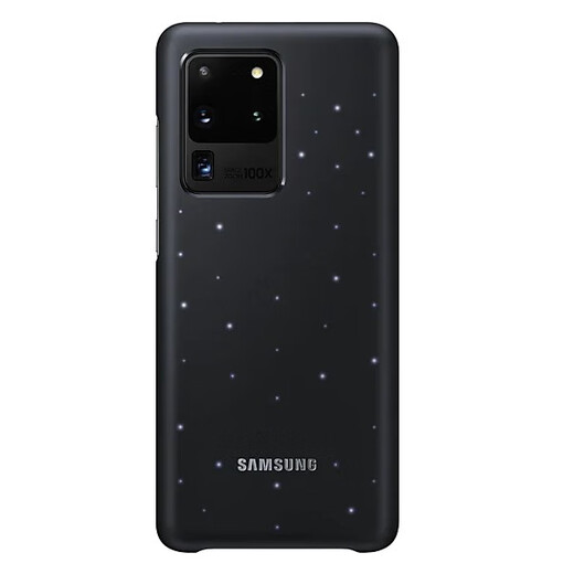Samsung (SAMSUNG) original Samsung s20ultra mobile phone case original s20ultra protective case backlight s20+ smart LED back cover smart LED backlight case black ready-made Samsung GalaxyS20+