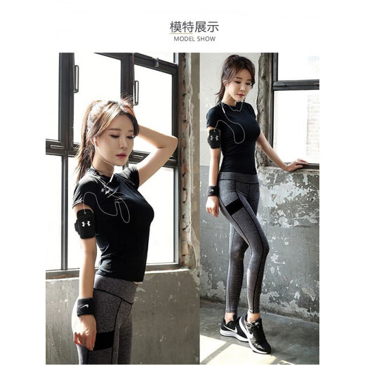 He Jian Gong running mobile phone bag unisex outdoor fitness equipment mobile phone bag arm bag mobile phone bag wrist bag sports arm sleeve black large size under 7 inches