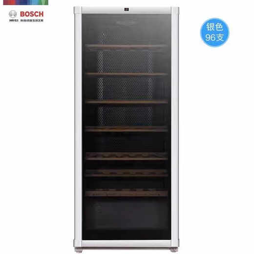 Bosch (BOSCH) 96-pack red wine cabinet intelligent constant temperature wine cabinet household high-end solid wood wine rack 26V80 blue (silver)
