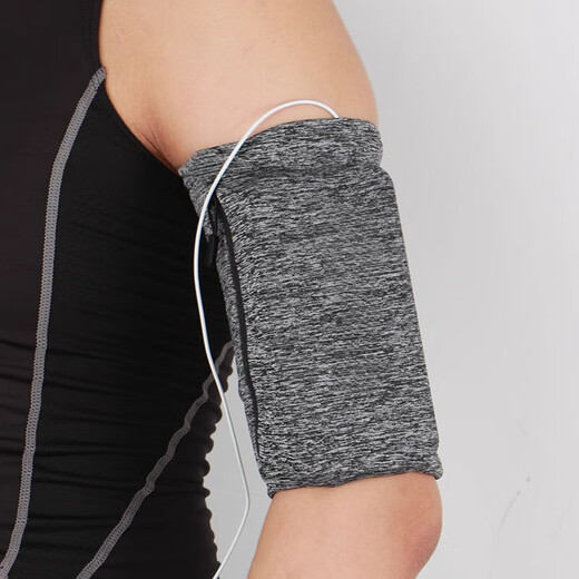 OIMG sports mobile phone arm bag running men's and women's large capacity wrist bag outdoor cycling arm strap arm bag black S (20-23cm)