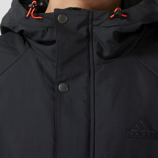 Adidas men's winter thickened woven sports trendy casual comfortable jacket JI8680 black XL