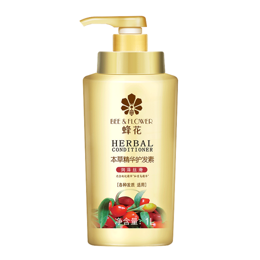 Bee Flower Herbal Essence Conditioner 1L Moisturizing, Silky, Frizzy and Split Ends, Improves Damage, Hydrates and Smoothes Women and Men