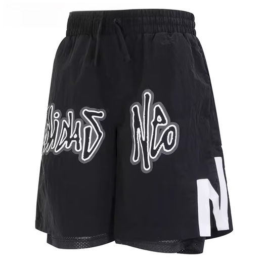 阿迪达斯 （adidas）男款夏季工装风宽松运动休闲梭织口袋短裤HC9737官方旗舰正品 IP4956黑小字母 M