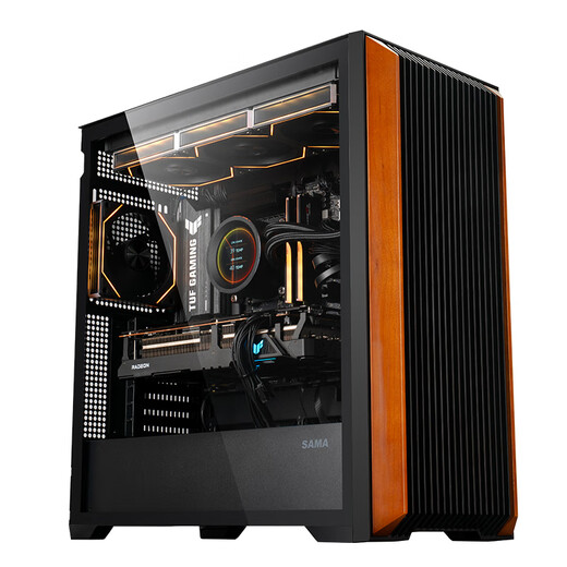 AMD Ryzen 7 7800X3D host RTX5060Ti RX9070XT computer host AI computing rendering computer E-sports live game desktop host DIY assembly machine R7 7800X3D+RTX5060丨Package 2