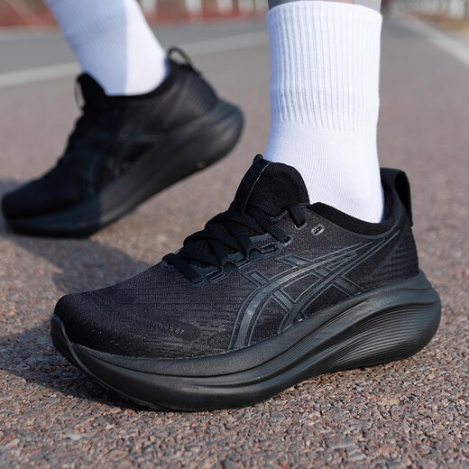 ASICS (ASICS) Zapatos para mujeres 2025 Zapatillas para correr de verano Nimbus 27 Soporte de amortiguación Awesse Breathightwighte Road Road Running 1012B753-001/Nimbus 27 36 (225 mm)